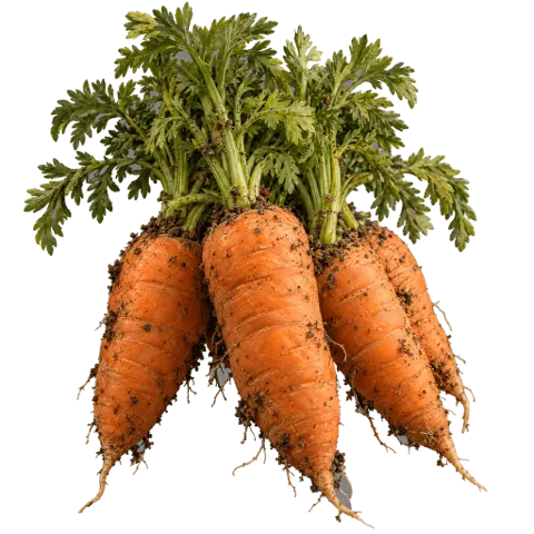 Carrots, picked